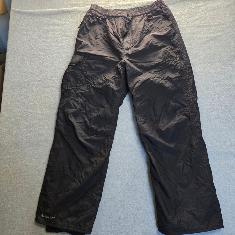 Pacific Trail Black Dot Mens Insulated‎ Snow Pants Black Size Medium Ski Winter